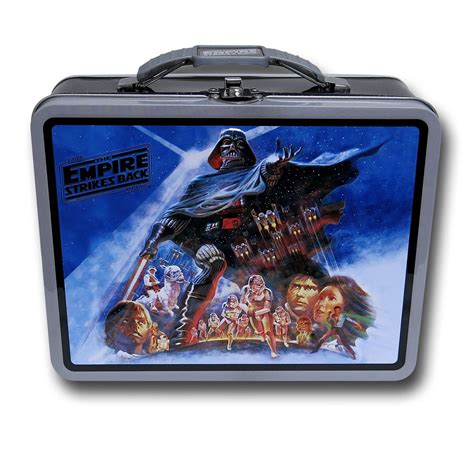 empire strikes back metal lunch box|star wars lunch box value.